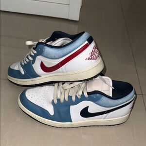 Nike Air Jordan Low - Blue, Red, and White